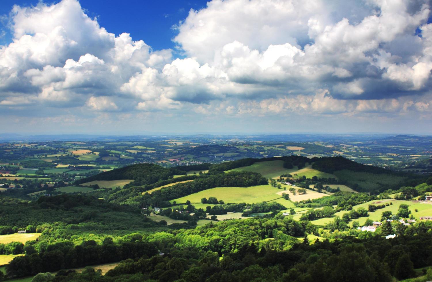 malvern kullar landskap foto