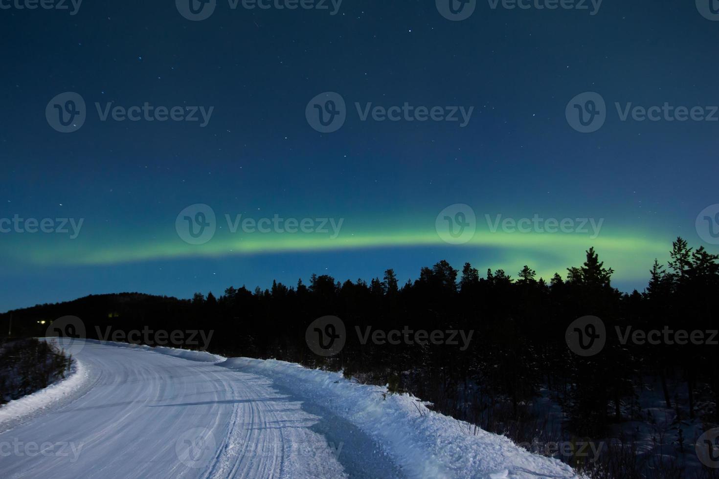 nordlig lampor, aurora borealis, i lappland finland foto