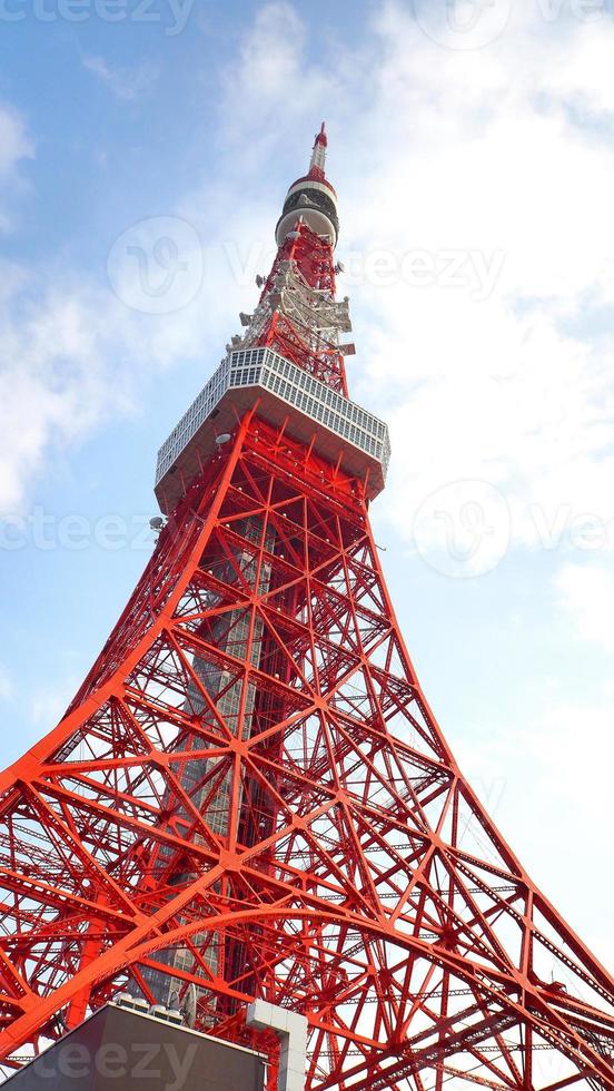 tokyo torn röd och vit Färg . foto