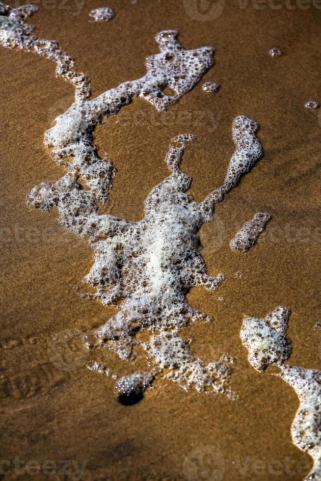 mönster i de strand sand foto