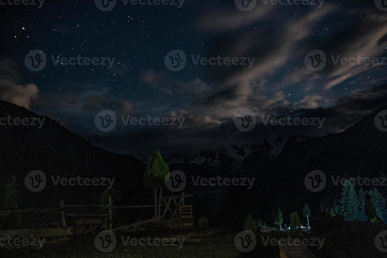 mitten natt Vintergatan se fe- ängar nanga parbat foto