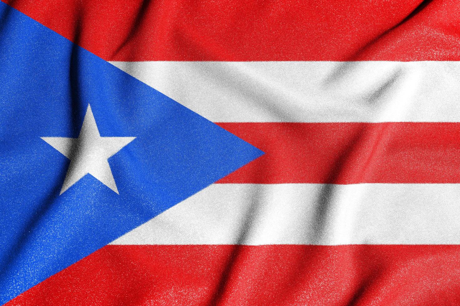 nationell flagga av de puerto rico. de huvud symbol av ett oberoende Land. flagga av puerto rico. ett attribut av de stor storlek av en demokratisk stat. foto