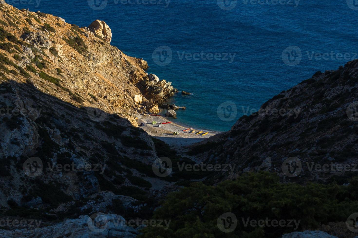 landskap från mikro Kykladerna, grekland foto