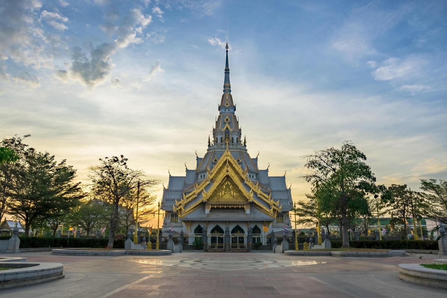 Wat Sothon Wararam Worawihan-templet i Thailand foto