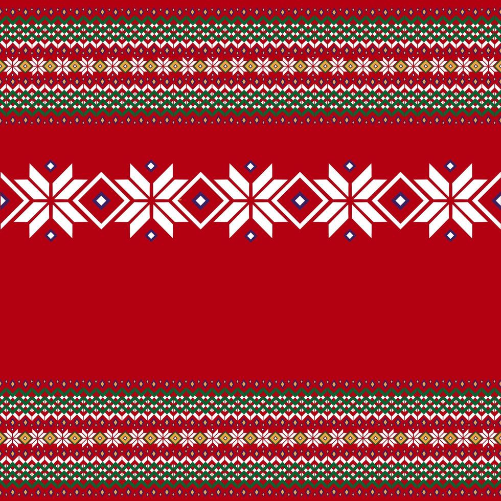 annorlunda jul mönster. jul ändlös textur för tapet, webb sida bakgrund, omslag papper och Mer. retro stil, snöflingor, serpentin, färgad rader och nordic mönster. foto