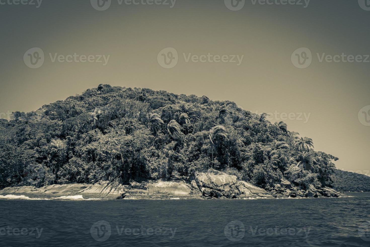 den stora tropiska ön Ilha Grande, Angra dos Reis Brasilien. foto