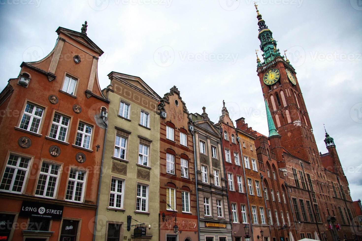 visningar av de stad Centrum i gdansk, polen foto