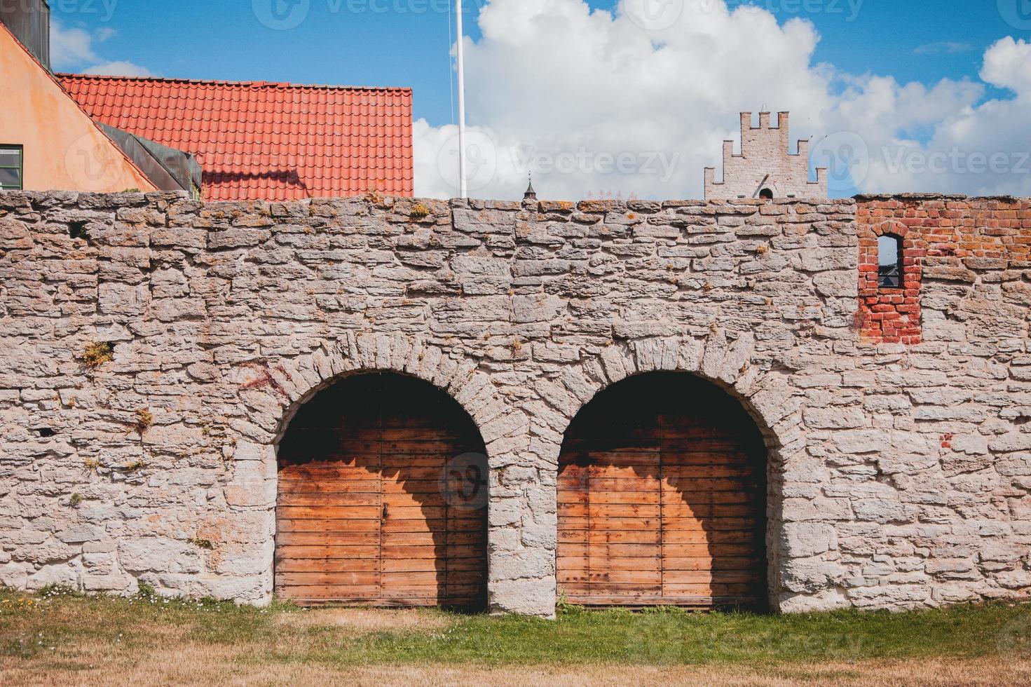 visningar runt om visby i gotland, Sverige foto