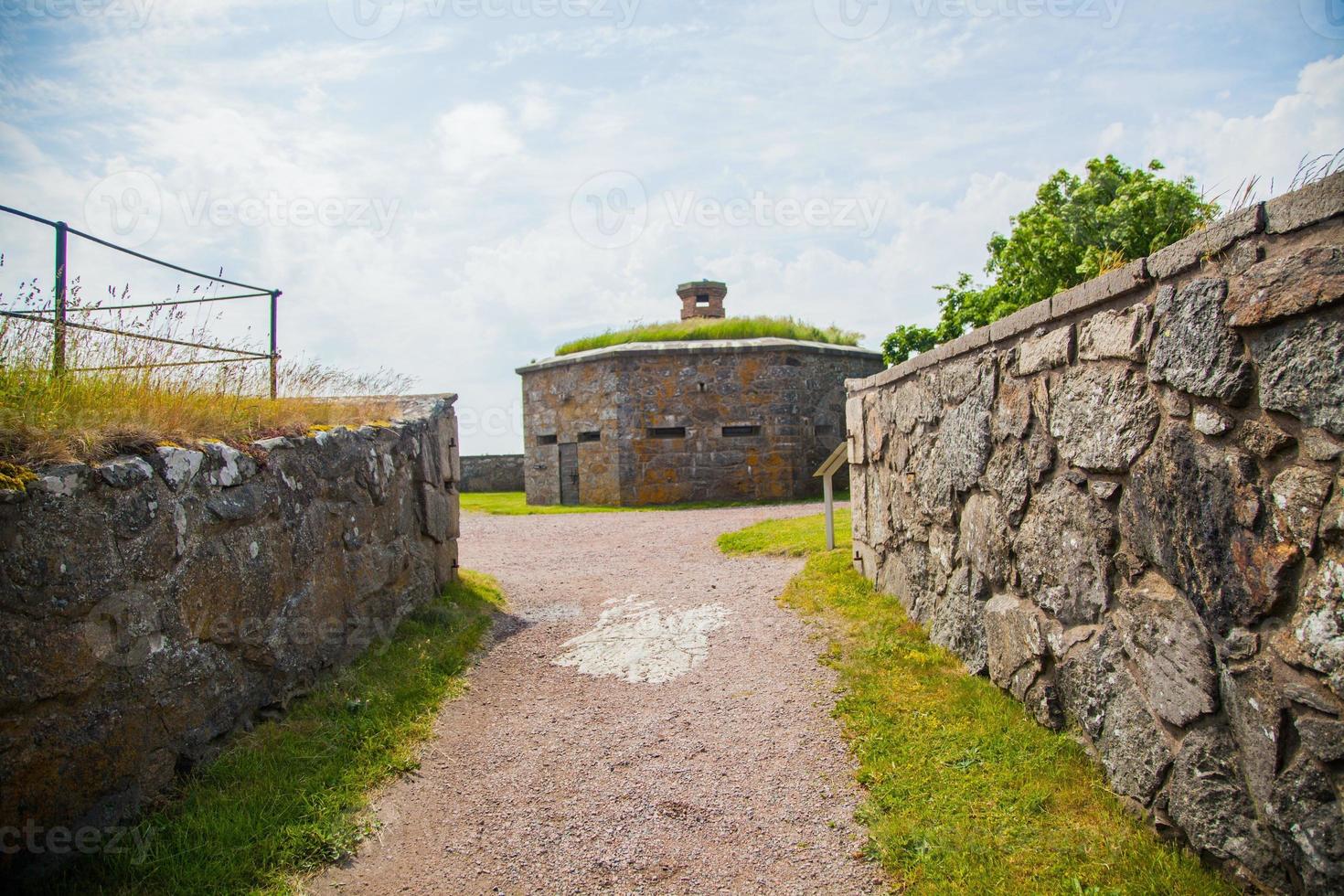carlstens fastande fästning sett i Marstrand, Sverige foto