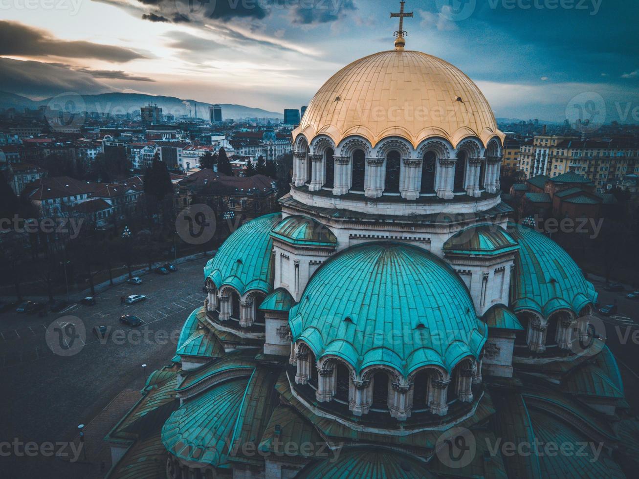 alexander nevsky katedral i de stad av Sofia, bulgarien foto