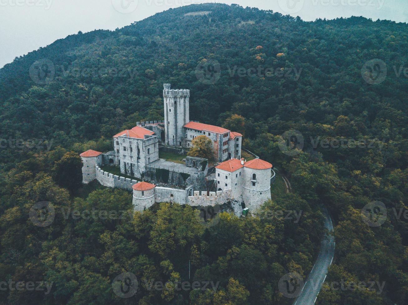 branik slott förbi Drönare i slovenien foto