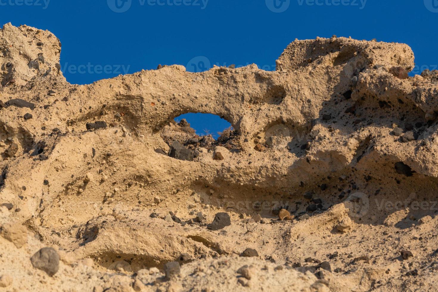 landskap av de ö av santorini foto