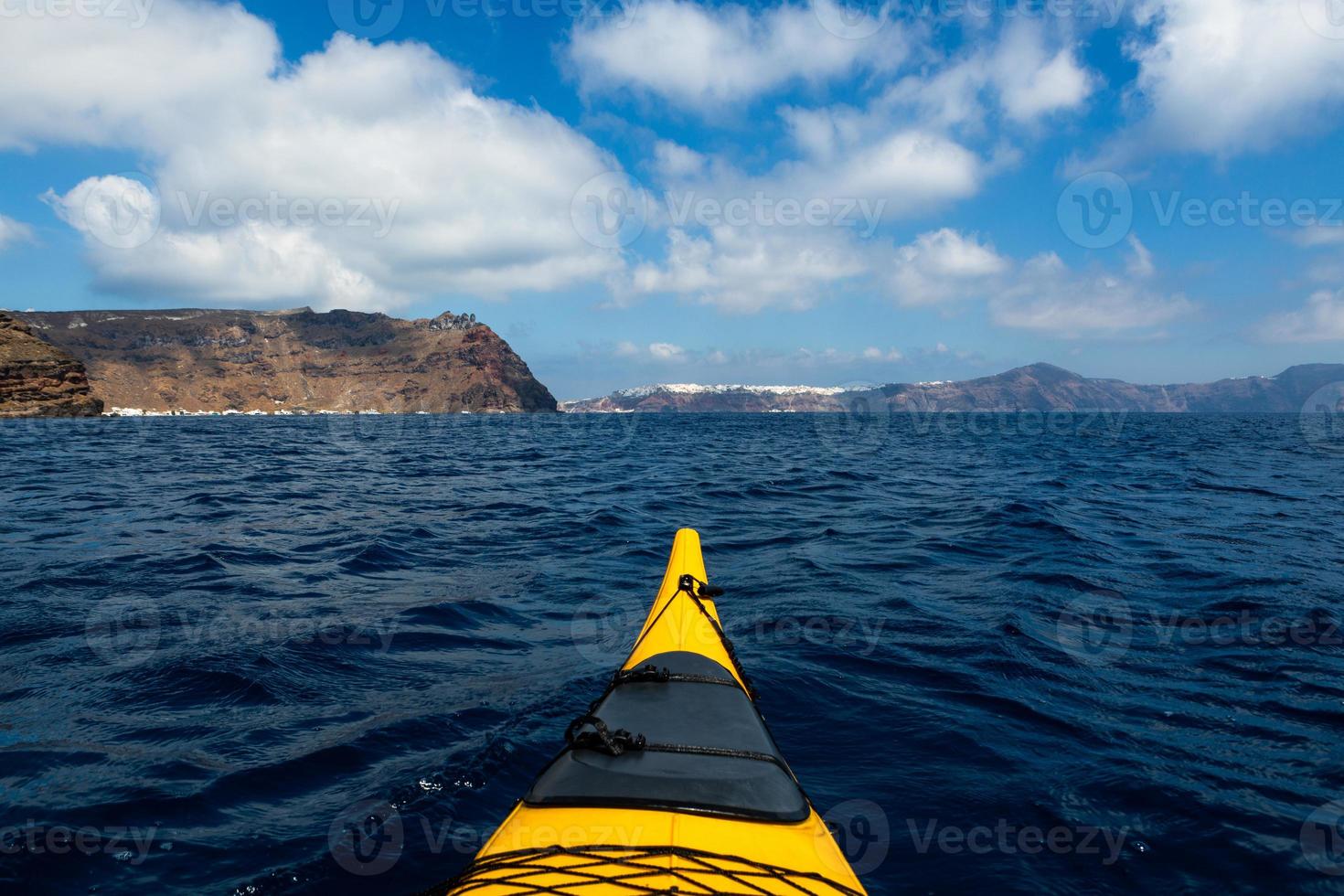 landskap av de ö av santorini foto