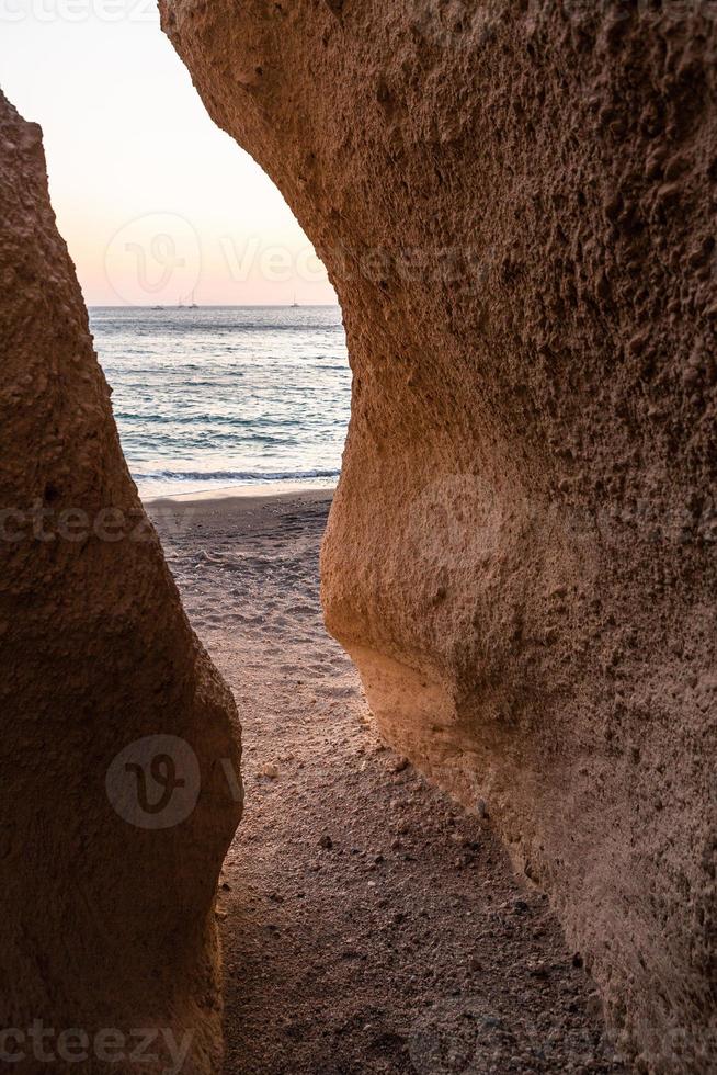 landskap av de ö av santorini foto