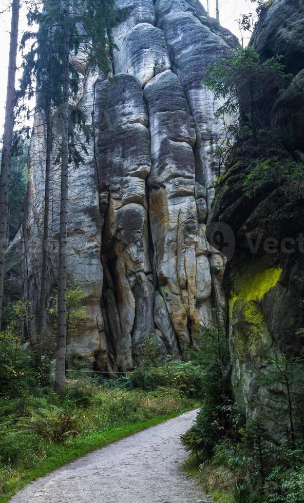 höstlig landskap av adrspach foto