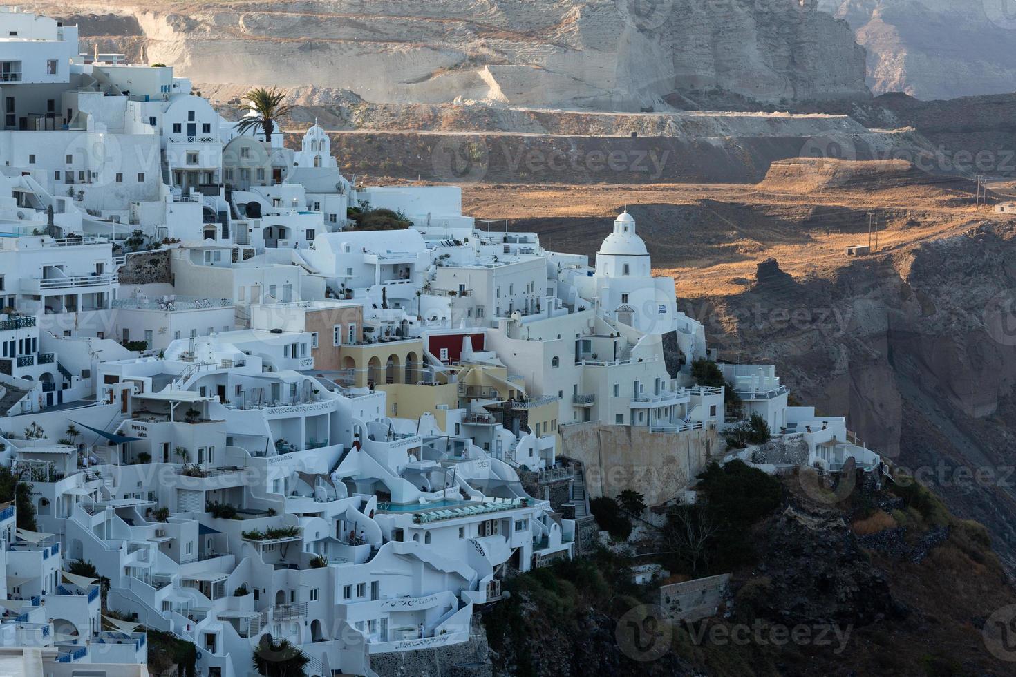 landskap av de ö av santorini foto