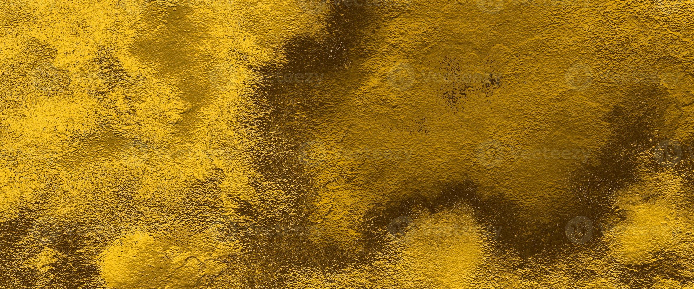 digital målning av guld textur bakgrund på de grund av måla. mörk svart gul gyllene sten betong papper textur. gammal brun papper bakgrund med textur. vattenfärg bakgrund med grunge. foto