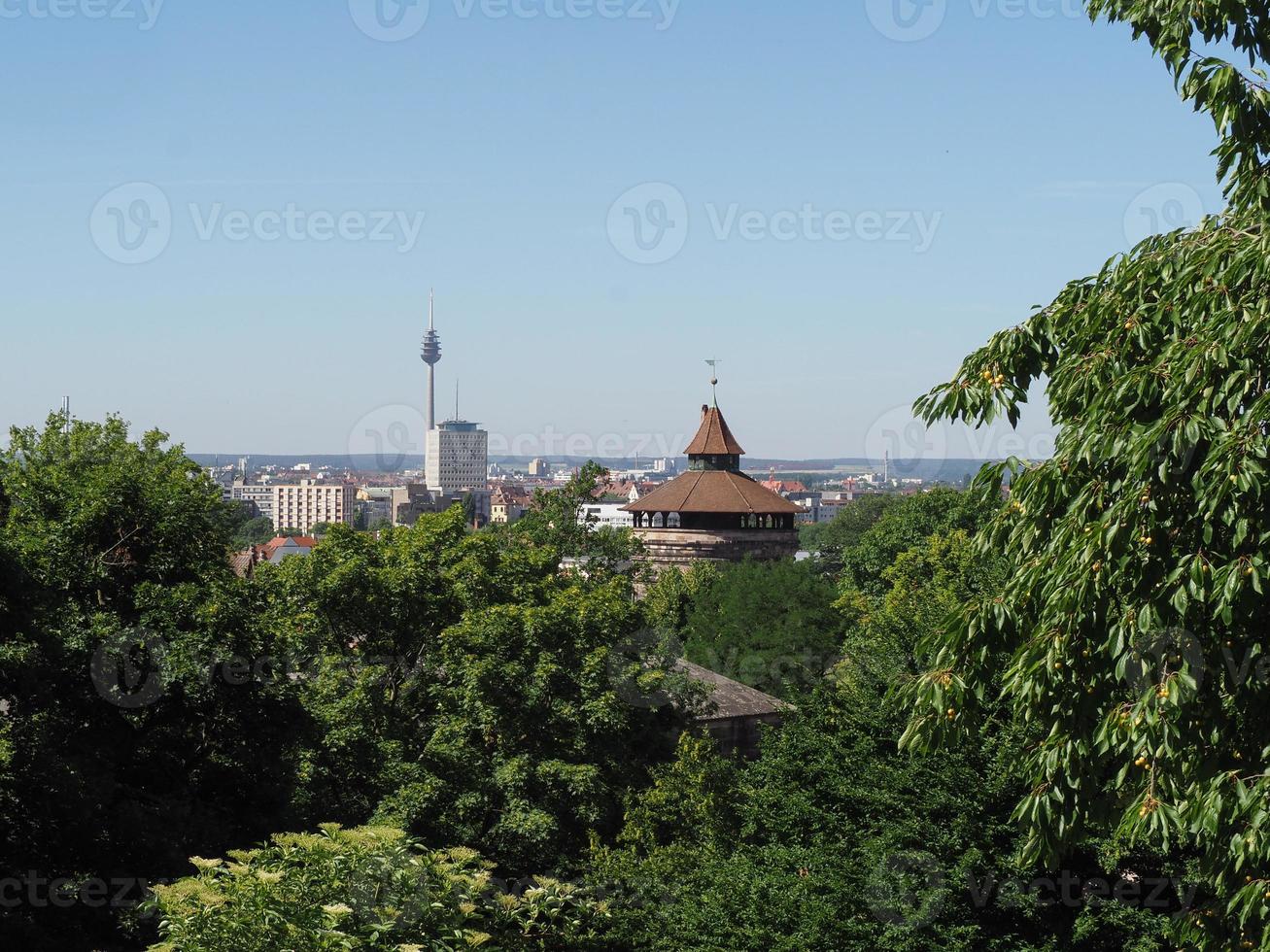 Flygfoto över Nürnberg foto