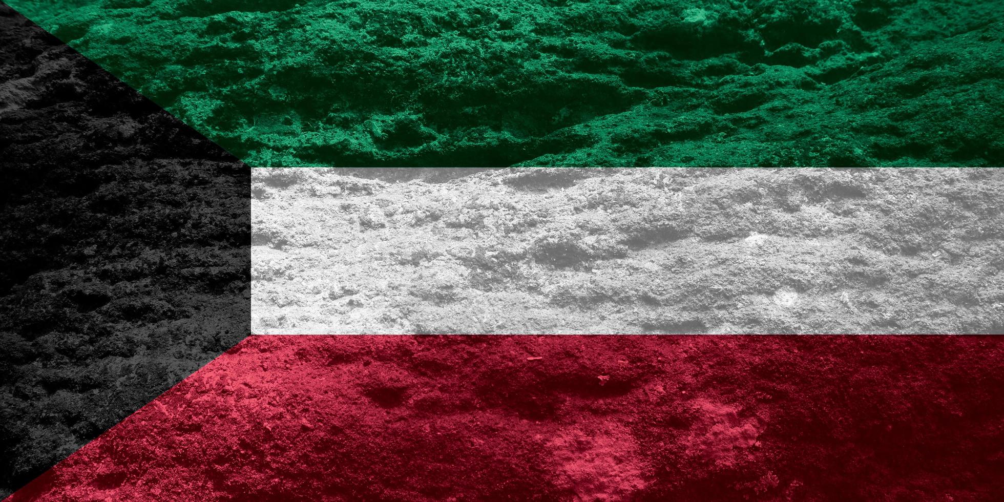 kuwait flagga textur som de bakgrund foto