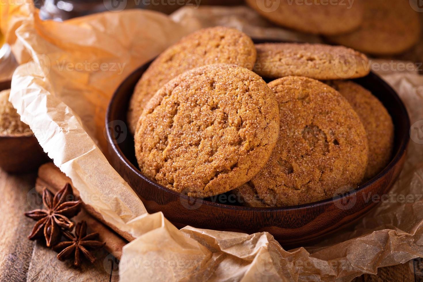 kanel snickerdoodle småkakor foto