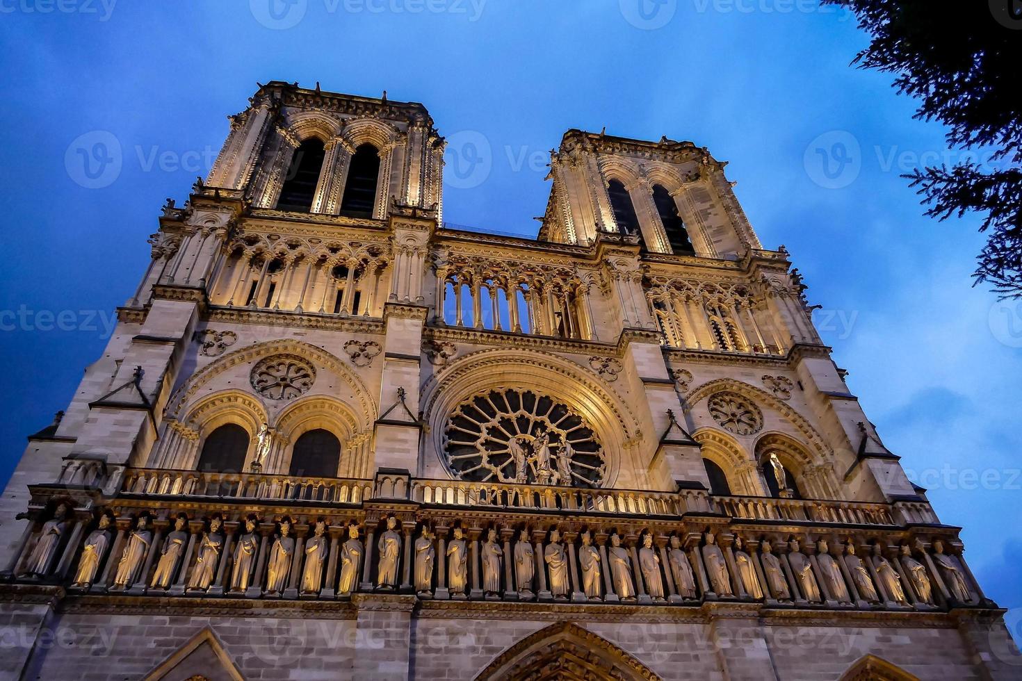 de notre dame katedral i paris, Frankrike foto