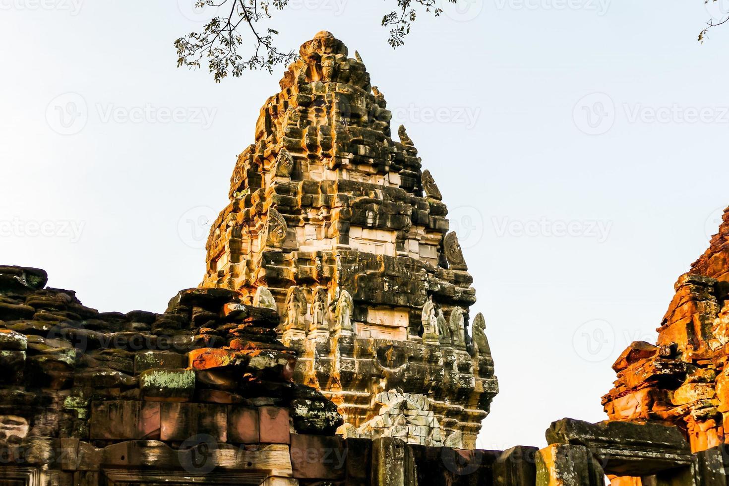 gammal buddist tempel i öst Asien foto