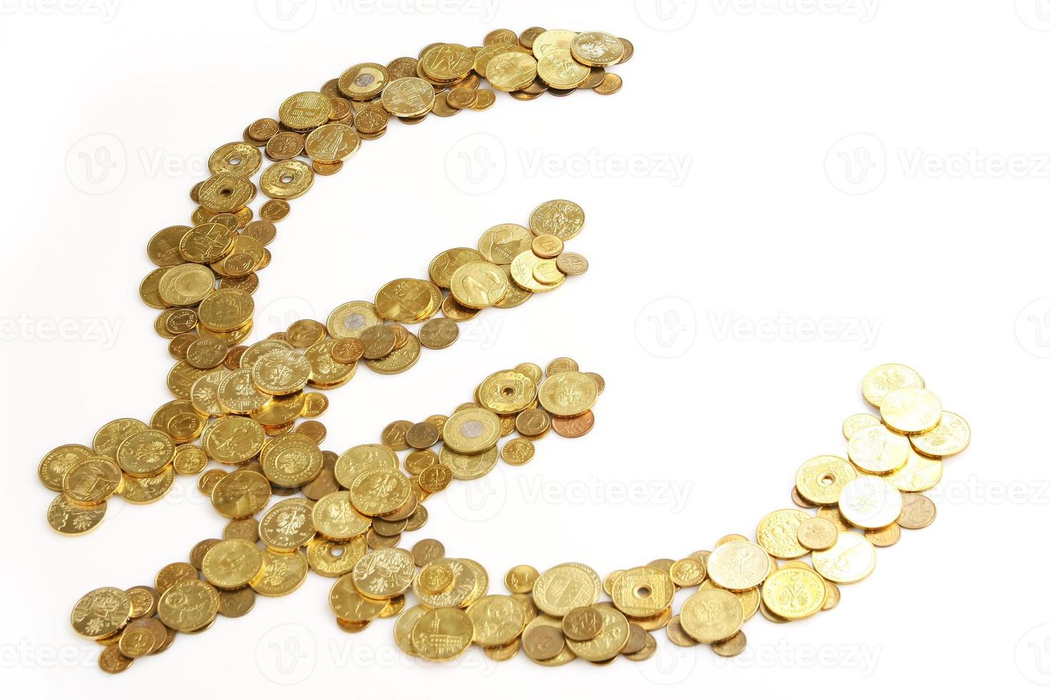 euro guld tecken foto