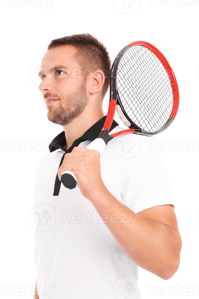 vuxen tennis spelare foto
