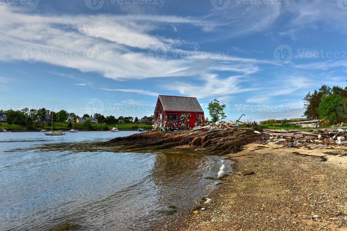 bailey ö i casco bukt, maine. foto