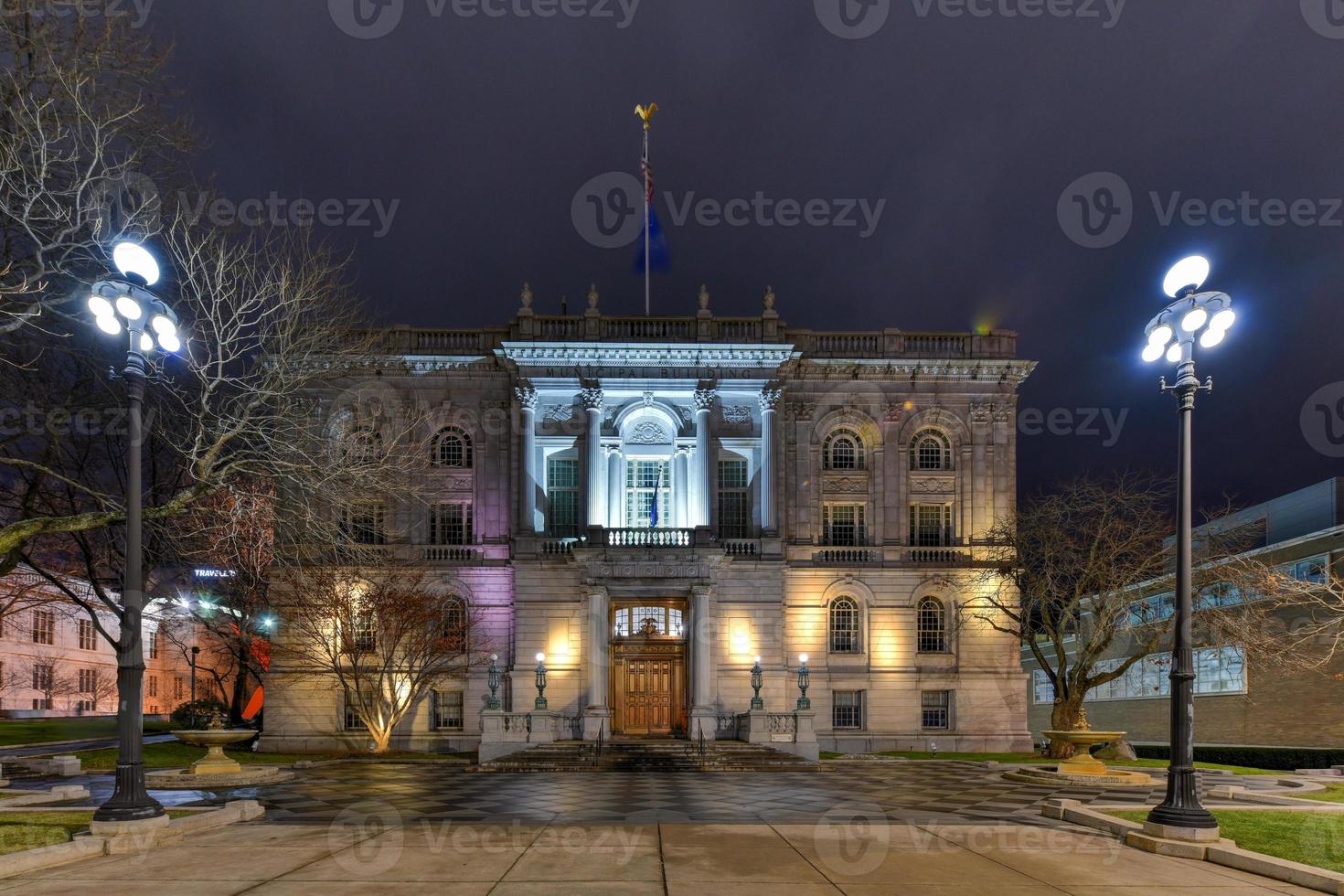 hartford stad hall på 550 huvud gata som var byggd i 1915 med beaux-arts stil i stadens centrum Hartford, Connecticut, usa. foto