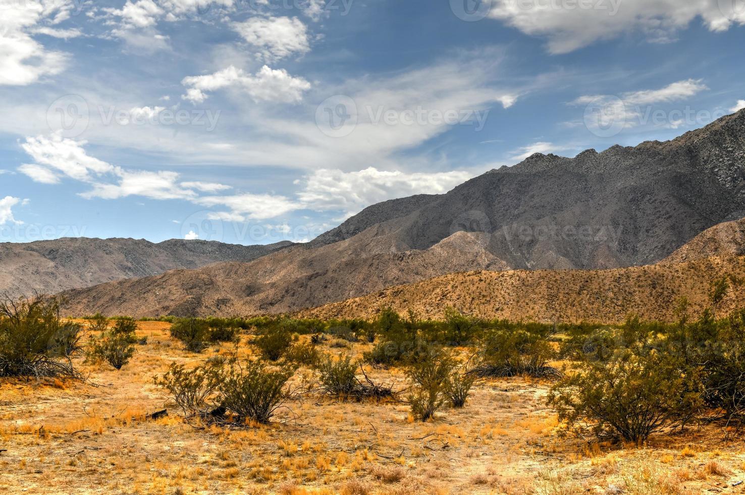landskap av anza-borrego öken- stat parkera belägen i Kalifornien, usa. foto