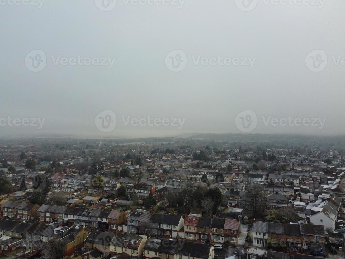 skön antenn se av luton stad av England foto
