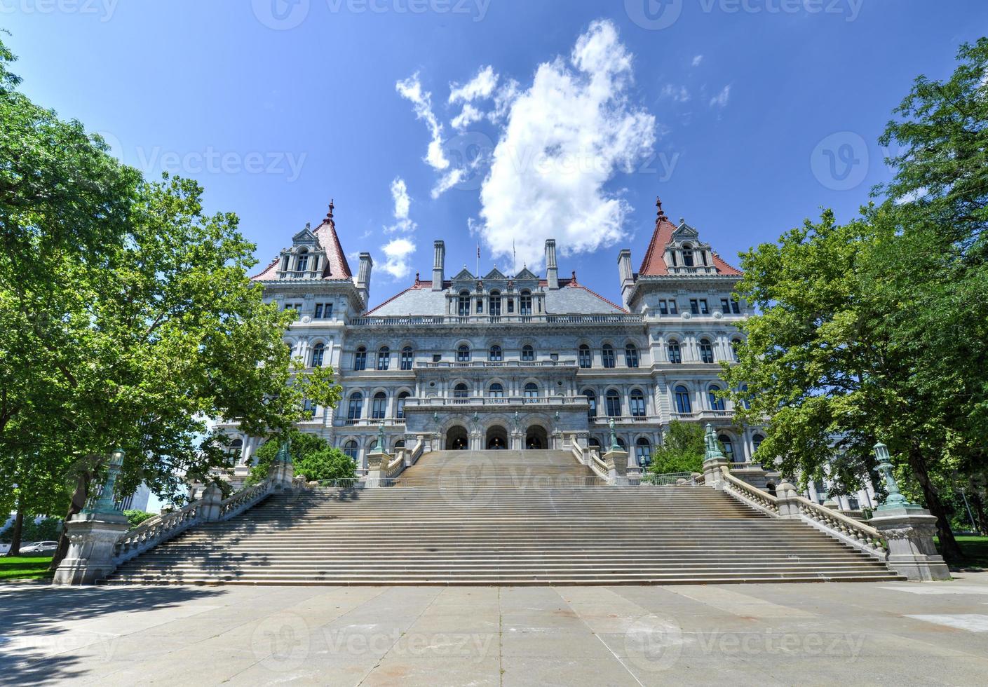 ny york stat capitol byggnad, albany foto