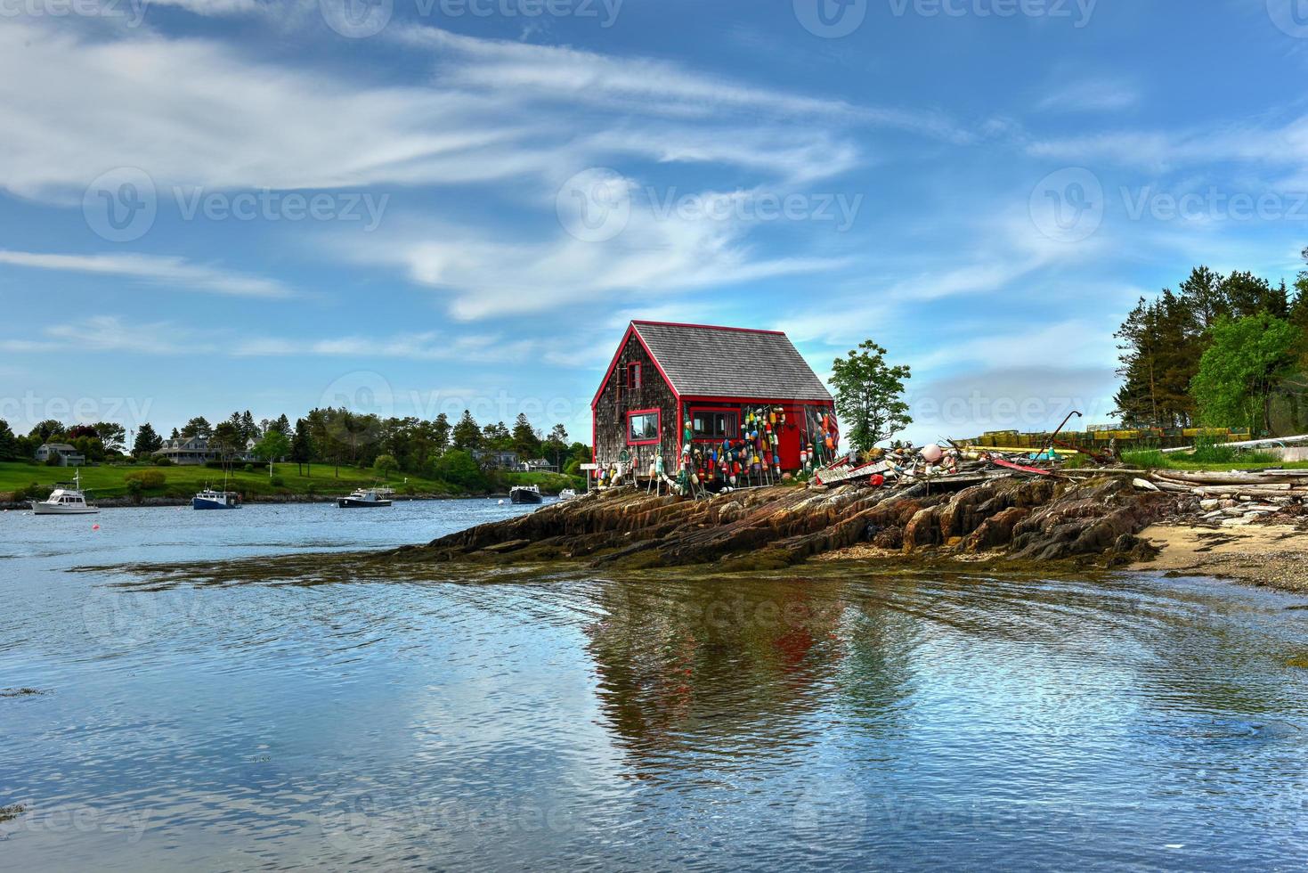 bailey ö i casco bukt, maine. foto