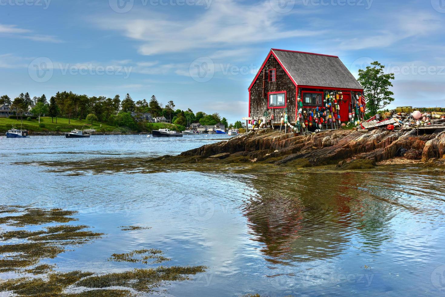 bailey ö i casco bukt, maine. foto