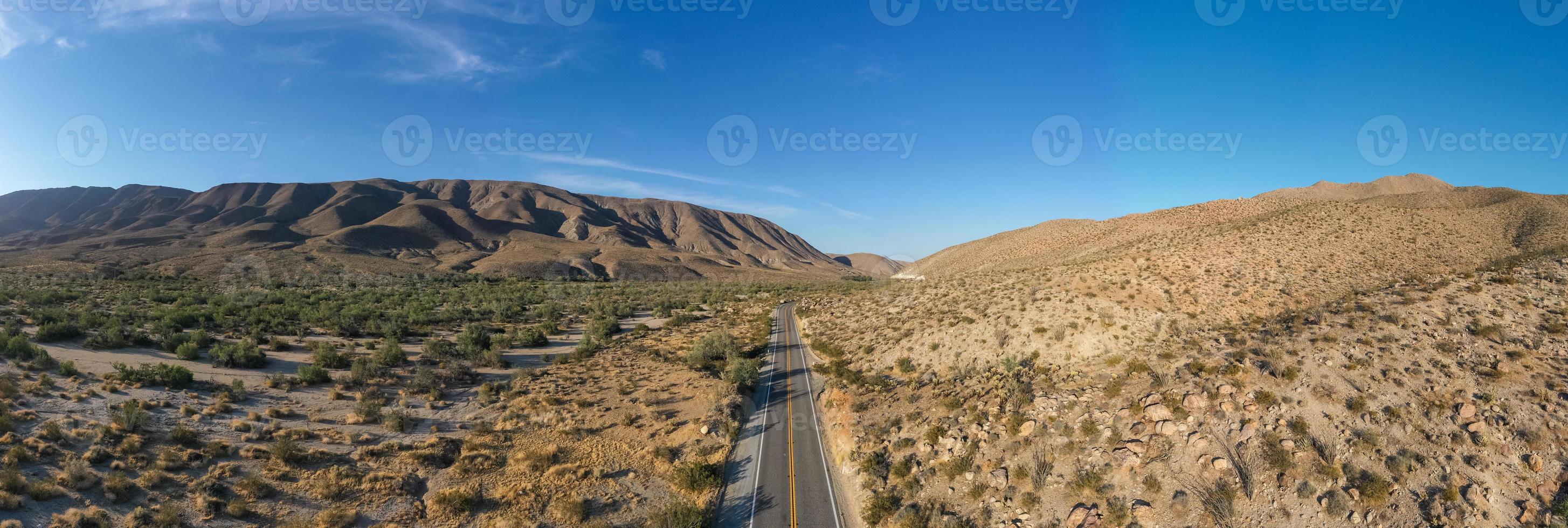 landskap av anza-borrego öken- stat parkera belägen i Kalifornien, usa. foto