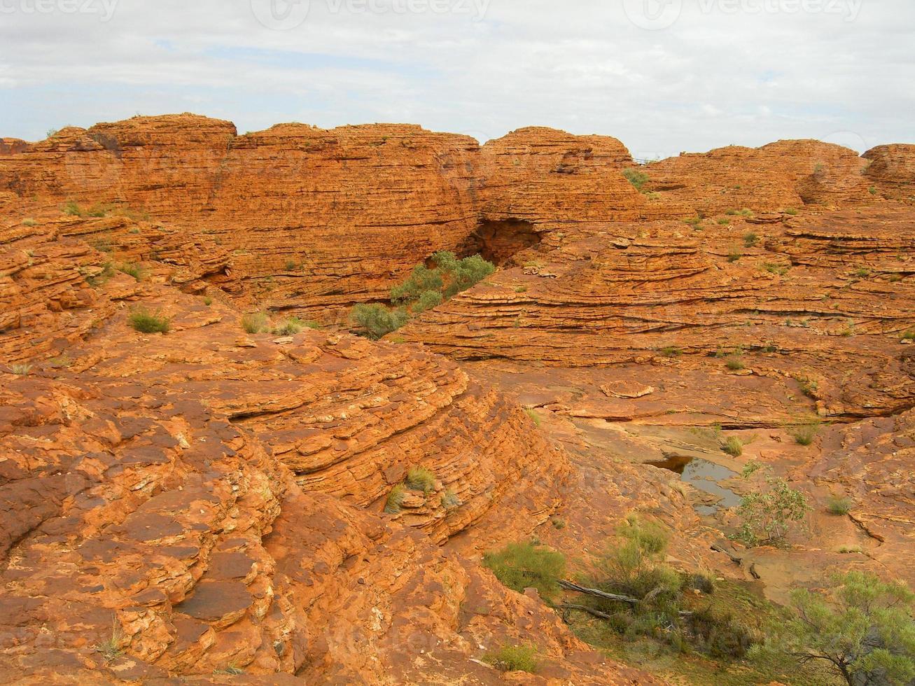 panorama- se av kungar kanjon, central Australien, nordlig territorium, Australien foto