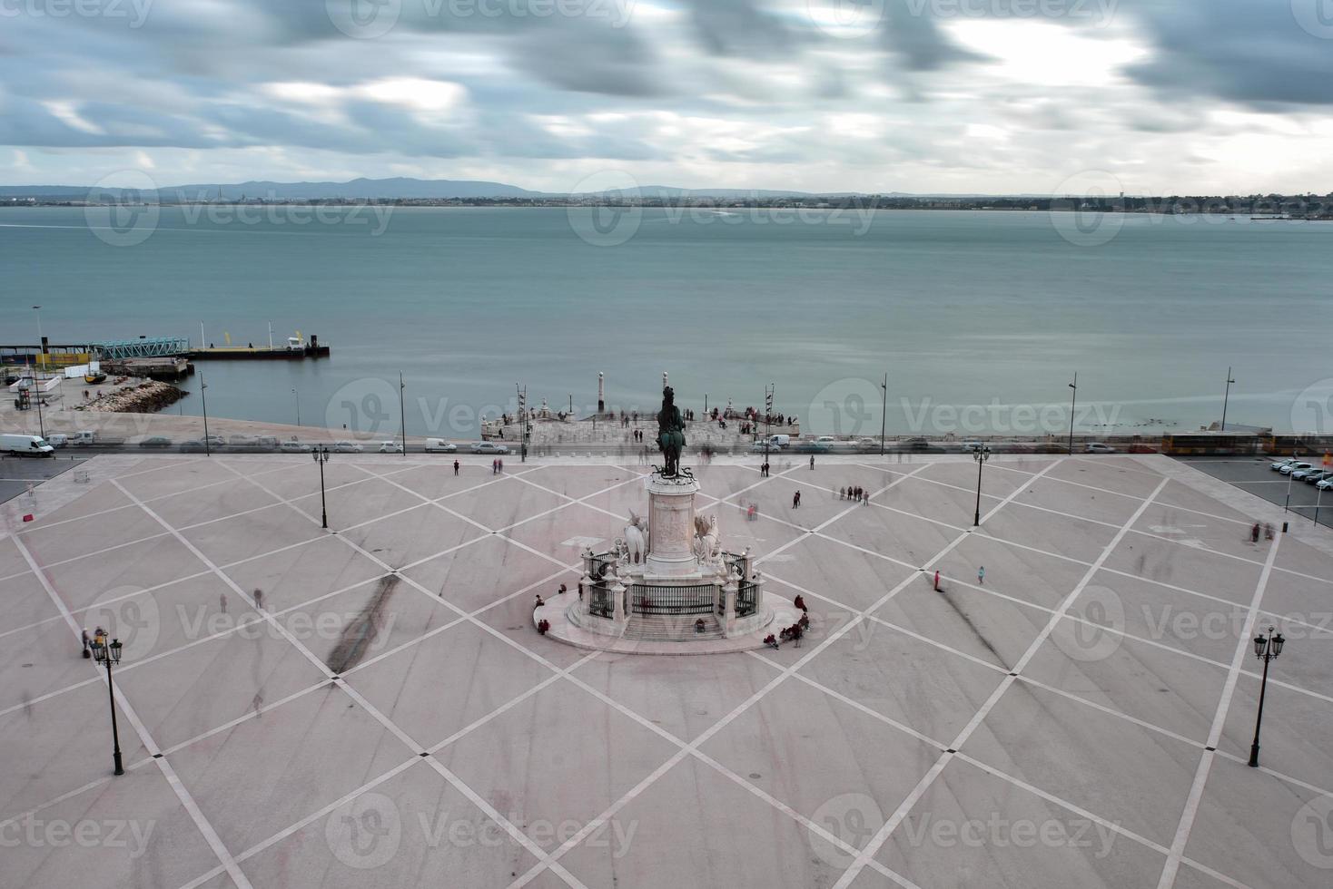 handel fyrkant i Lissabon, portugal foto