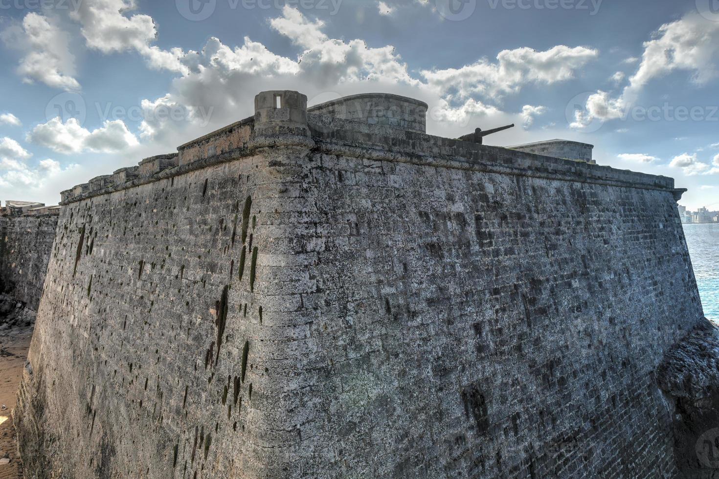 morro slott eller castillo de los tres reyes del morro i Havanna, kuba. foto