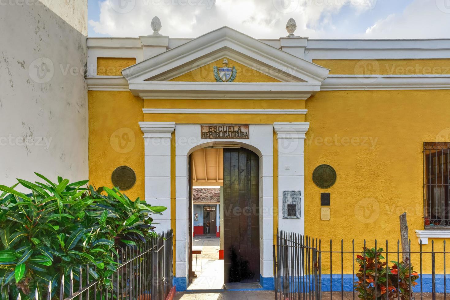 elementärt skola för ung studenter i trinidad, kuba. foto