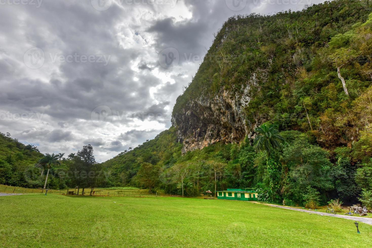 panorama av vinales dal, norr av kuba. foto