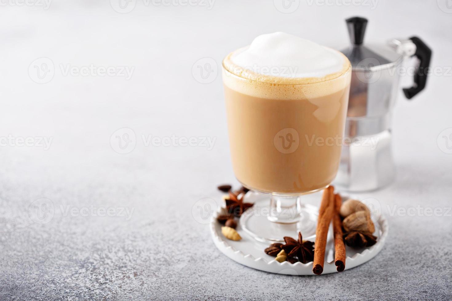 pumpa krydda latte foto
