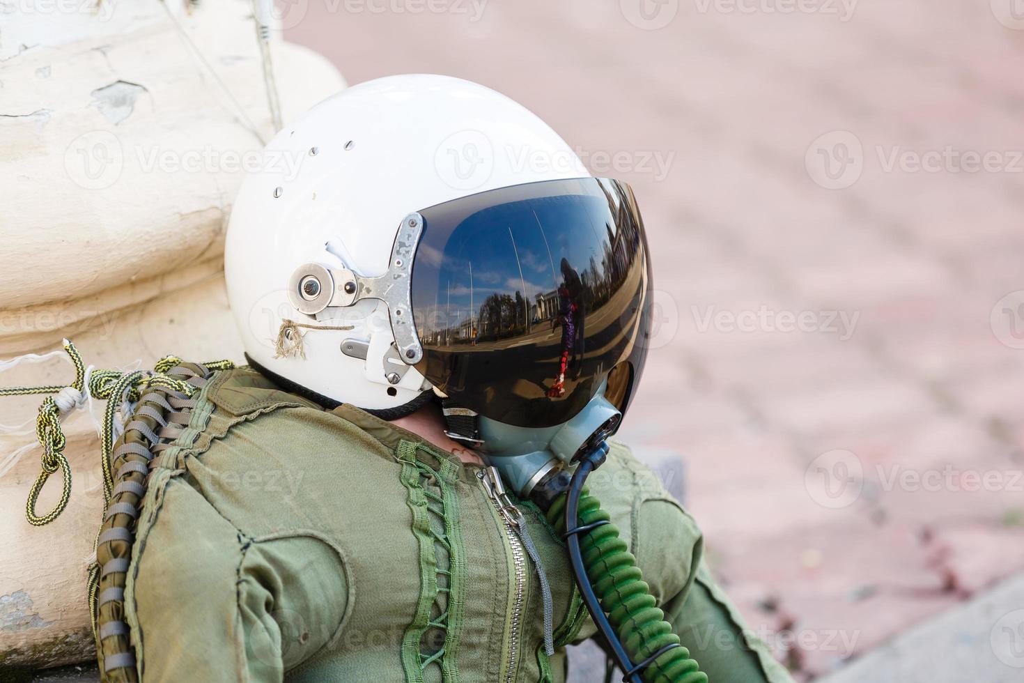 skulptur av ett uppblåsbar flygplan pilot foto