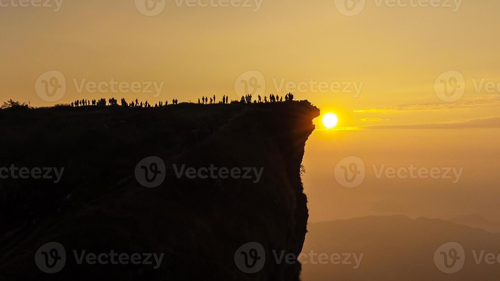 se av phu chee fah berg på chiang rai, thailand foto