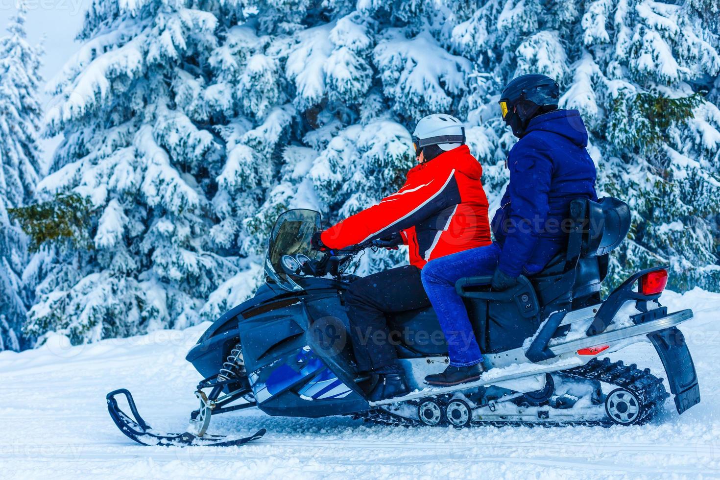 fantastisk se av de snötäckt berg räckvidd matter åka skidor tillflykt sida foto