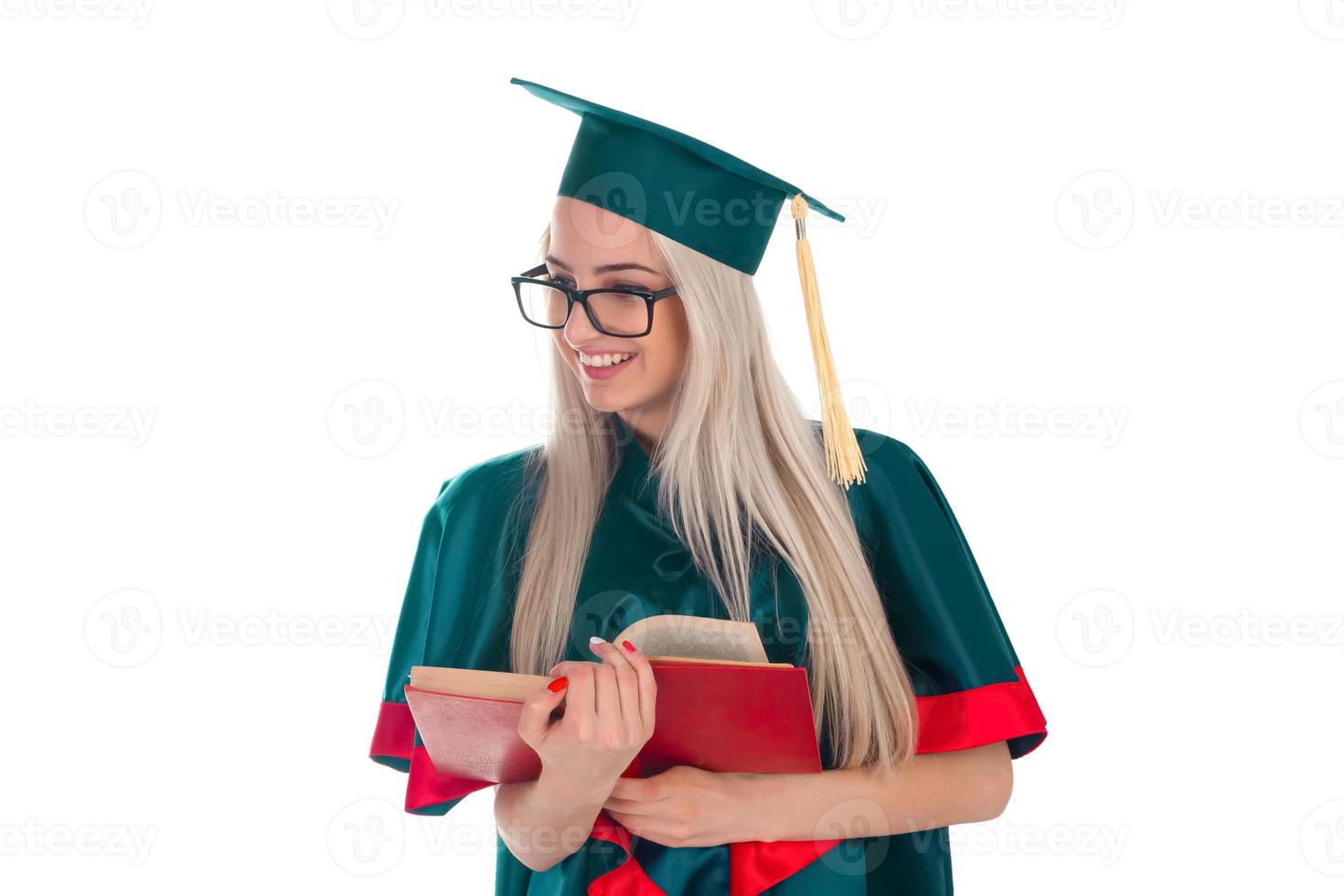 universitet studerande i de mantel foto