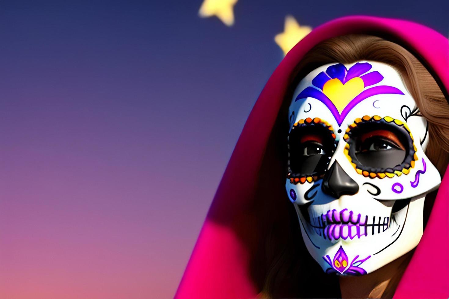 dia de los muertos, traditionell mexikansk kulturell festival. deads dag. foto