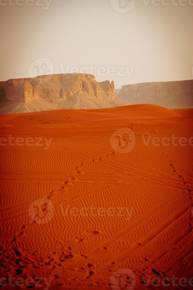 bild av de röd sandstrand öken- belägen i saudi arabien foto