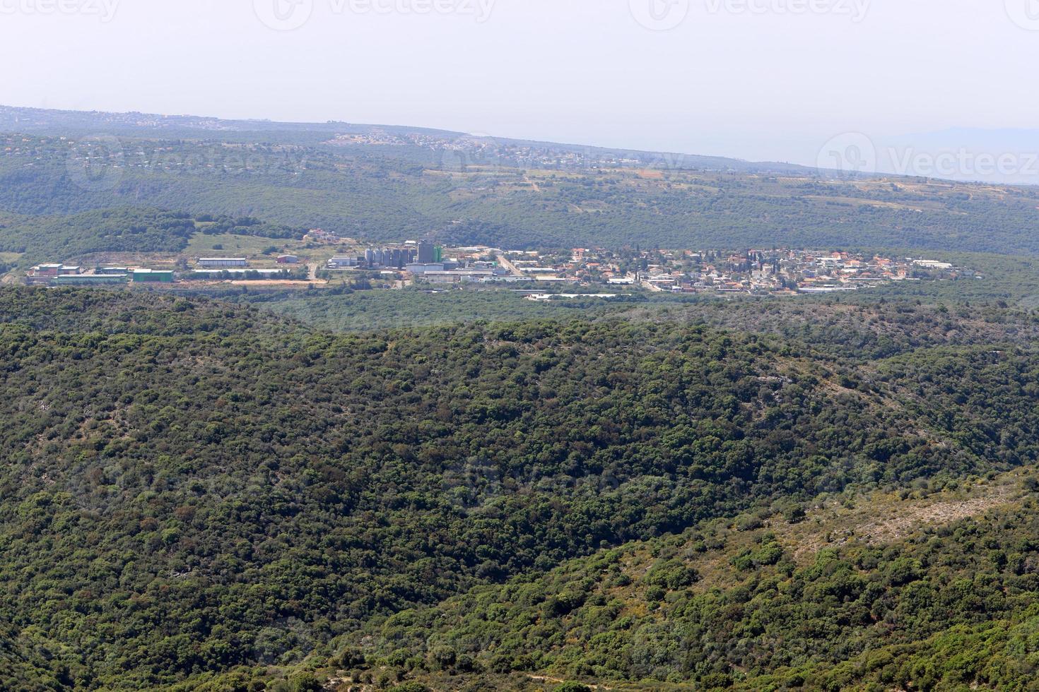 landskap i de bergen i nordlig israel. foto