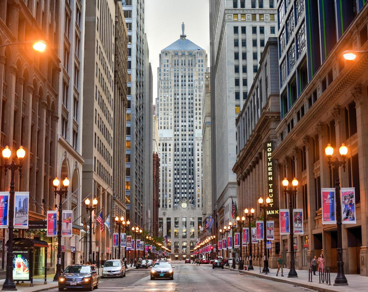 chicago styrelse av handel byggnad i chicago, usa, 2022 foto